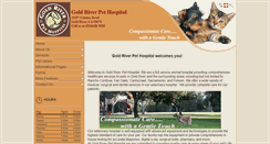 Desktop Screenshot of goldriverpethospital.com